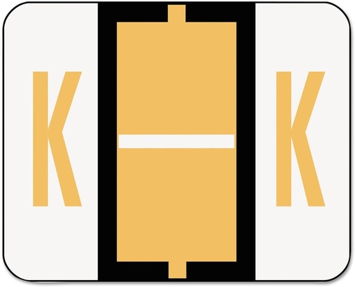[ESS-18611] End Tab Labels, Letter K, 500/Roll