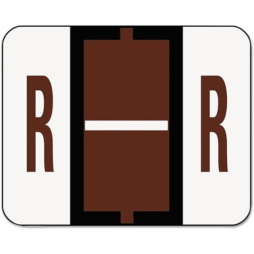 [ESS-18618] End Tab Labels, Letter R, 500/Roll