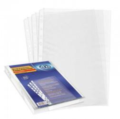 [F0101] Sheet Protectors Clear with Multi Hole, Letter Size, 100/Box