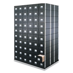 [FEL-00511] Storage Box Drawer, Letter, Steel Frame, Black, 6-Bx/Ct