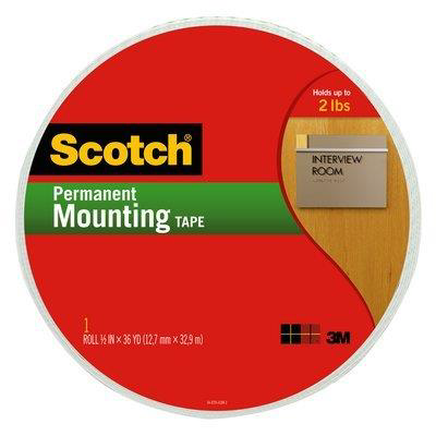 [MMM-110-MR] Foam Mounting Double-Sided Tape, 3/4" Wide, each (70009127062)