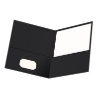 [OXF-57506] Twin-Pocket Folder, Embossed Leather Grain Paper, Black, 25/Box(B0006HXBSU)