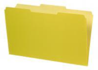 [PFX-435013-YEL] Interior File Folders, 1/3 Cut Top Tab, Legal, Yellow, 100/Box