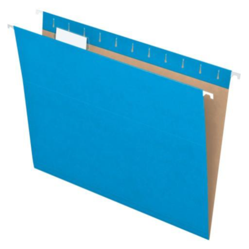 [PFX-81603] Hanging Folders, 1/5 Tab, Letter, Blue, 25/Box