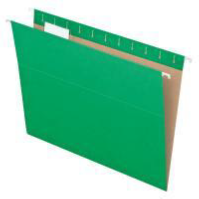 [PFX-81610] Hanging Folders, 1/5 Tab, Letter, Bright Green, 25/Box