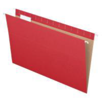 [PFX-81628] Hanging Folders, 1/5 Tab, Legal, Red, 25/Box