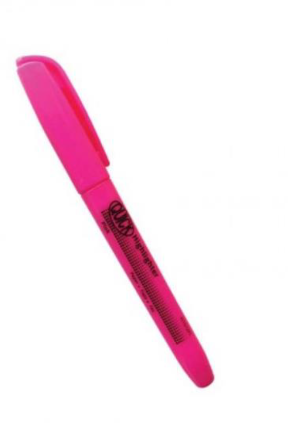 [R1512H] Highlighter, Fluorescent Pink Ink, Dozen