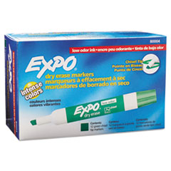 [SAN-80004] Dry Erase Markers, Chisel Tip, Green, Dozen
