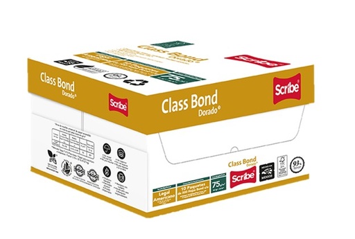 [020A02BOX] Papel Blanco, Tamaño Legal (8 1/2 x 14), SCRIBE (10 Ream Box)