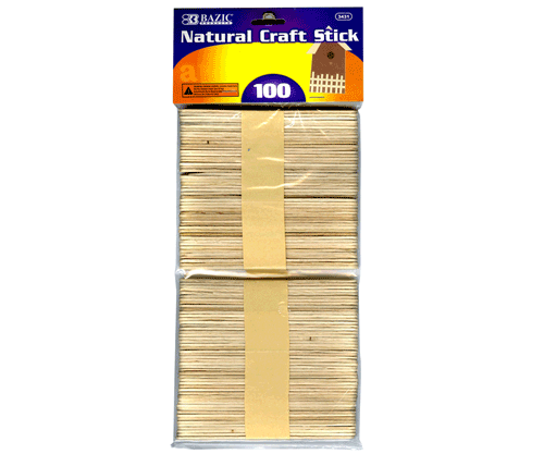 [3431] Natural Craft Stick, 100/Pk (6800)