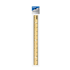 [321] Wooden Ruler, 12", Each