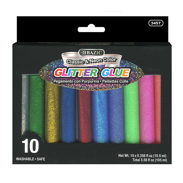 [3457] 10.5 mL Glitter Glue Pen
(10/Box)