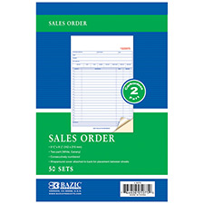 [5075] Carbonless Sales Order Book, 2-Part, 5 9/16" x 8 7/16"