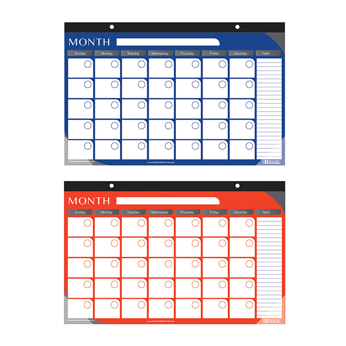 [599] 11" x 17" Undated 12-Months Desk Pad Calendar