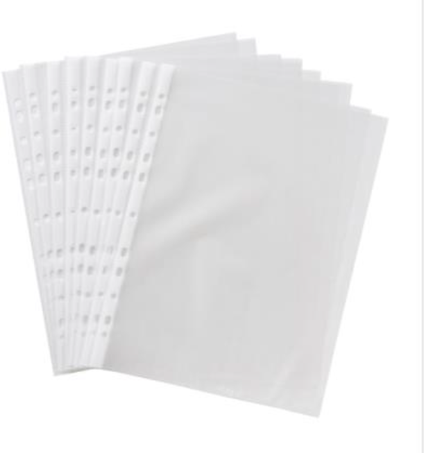 [F0101D] Sheet Protectors Clear with Multi Hole, Letter Size, 25/Pk