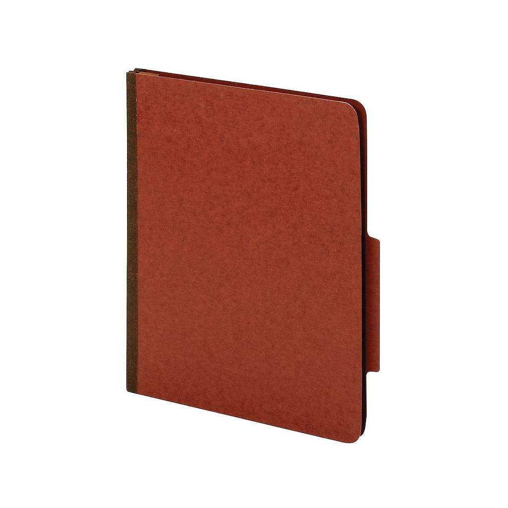 [PFX-PU61RED] Partition Folders, Standard, Six-Sections (2 Pt.), Bonded Fasteners, 2/5 Cut Tab, Red, Letter, 20/Bx