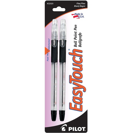 [PIL32020] Easytouch Ball Point, Fine, Black, 2/Pk
