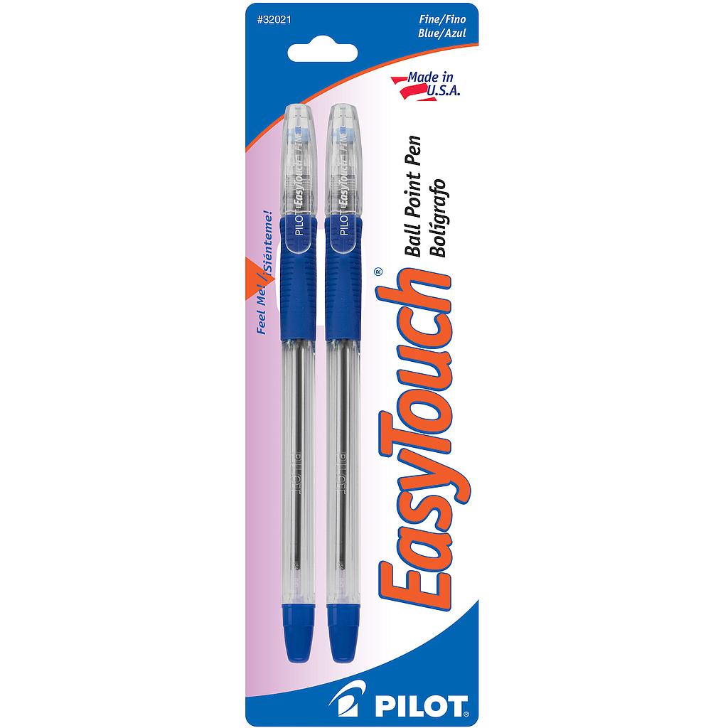 [PIL32021] Easytouch Ball Point, Fine, Blue, 2/Pk