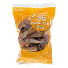 [5014-A] Quarter Coin Wrappers, 36/Pk