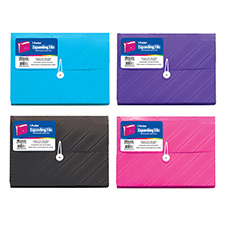 [3176] Translucent 7-Pocket Letter Size Poly Expanding File