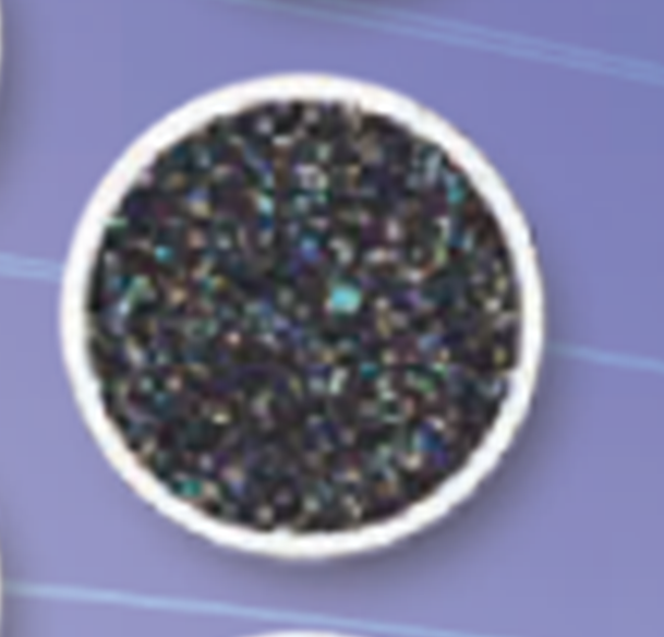 [E0400I] Glitter 3/4 oz Black Blister