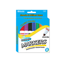 [1225] 8 Color Broad Line Jumbo Washable Markers