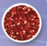 [E0400C] Glitter 3/4 oz Red, Blister