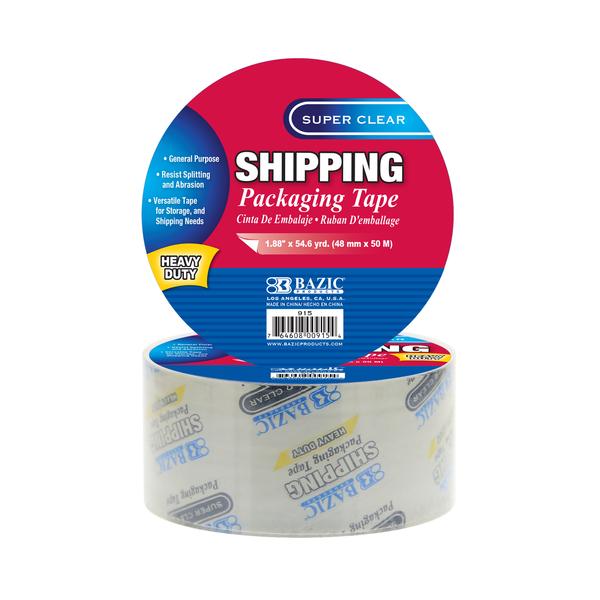 [915] 1.88" x 54.6 Yards Super Clear Heavy Duty Shipping Packaging Tape