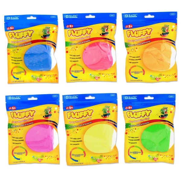 [3351] Air Dry Modeling Clay Fluorescent Colors 2 Oz.