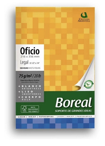 [020A02CP-RM] Papel Blanco, Tamaño Legal (8 1/2 x 14), Ream