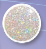 [E0400J] Glitter 3/4 oz White Blister