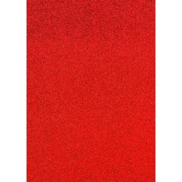 [BARR-FCG002] Foamy tamaño carta con diamantina (Rojo) 10/pc