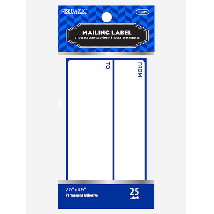 [3801] Mailing Label 2" x 4" (25/pack)