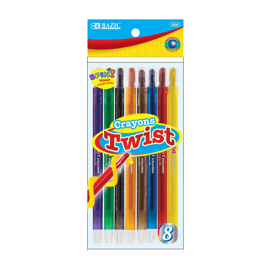 [2506] BAZIC 8 Color Propelling Crayons