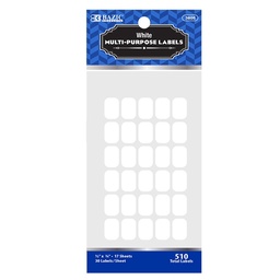 [3805] 1/2" X 3/4" White Multipurpose Label (510/Pack)