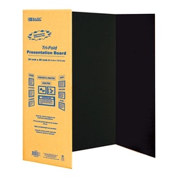 [5034] 36" X 48" Black Tri-Fold Corrugated Presentation Board