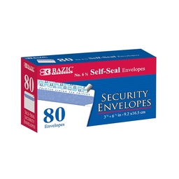 [573] #6 3/4 Self-Seal Security Envelopes (80/Pack)
