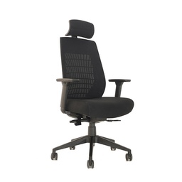 [B6031-HR] Mesh Chair, w/ Headrest and Memory Foam Seat and Seat Slider