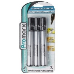 [PE08-KJCB03-48] Promarx Permanent Marker Jumbo 3ct Black