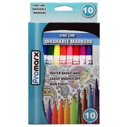 [WM05-ZLFC10-48] Promarx Washable Markers 10ct