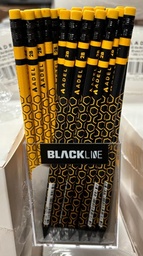 [2061130170990] ADEL Blackline Bee Pencil, 2B, w Eraser, 72 Pcs Glass