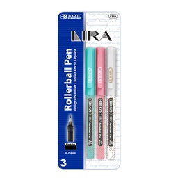 [B-1728] Lira Black Rollerball Pen (3/Pack)