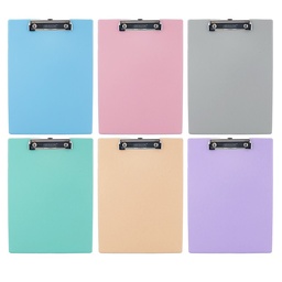 [1827] Pastel Color PVC Standard Clipboard w/ Low Profile Clip