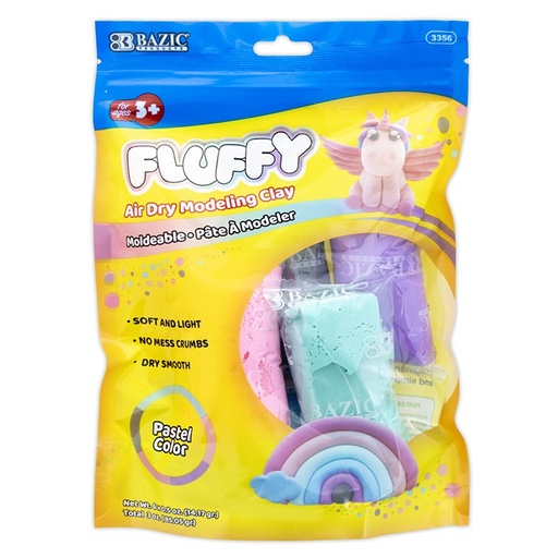 [3356] 0.5 oz 6 Pastel Color Air Dry Modeling Clay