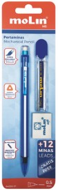 [PM320-01-05] Molin Blister de 1 portaminas + tubo de minas 0,5 mm