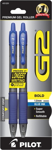 [PIL31251] 2 pack G2 Bold point BLU