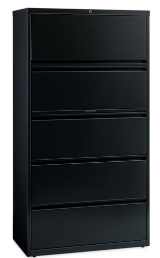 [14992] Lateral File 5 drw 36 w Black