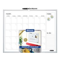 [6052] 16" X 20" METALLIQUE Aluminum Frame Magnetic Dry Erase Calendar