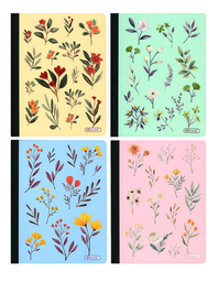 [5497] C/R 100 Ct. Floral Composition Book