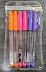 [Vega-Pastel] ADEL Vega Ballpoint Pen, 6 pk (Pastels)